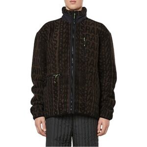RAINS | NWT Gorpcore Streetwear Heavy Fleece Jacket Wood Black Monogram | XS